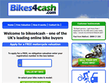 Tablet Screenshot of bikes4cash.com